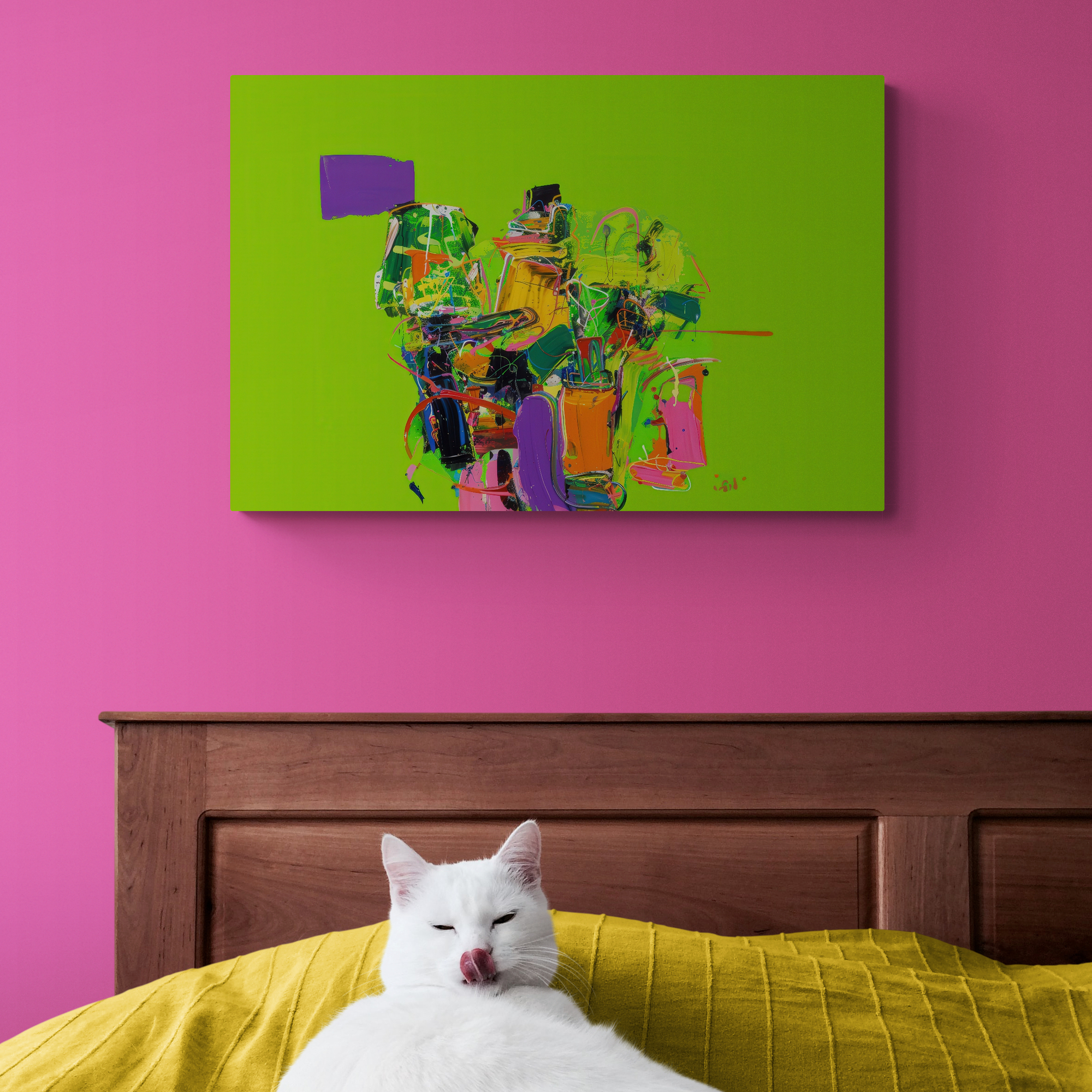 A canvas that screams fun, freedom, and a dash of rebellious charm. Imagine a summer where you let loose, break the rules, and paint the town neon—this piece is the visual anthem of that vibe.