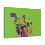 A canvas that screams fun, freedom, and a dash of rebellious charm. Imagine a summer where you let loose, break the rules, and paint the town neon—this piece is the visual anthem of that vibe. Brat Summer Inspired.